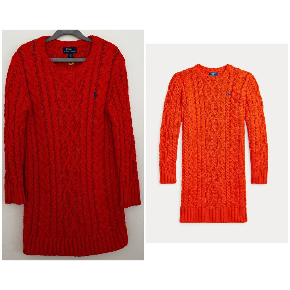 Polo Ralph Lauren Aran-Knit Cotton Jumper Dress